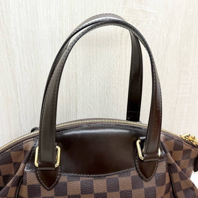 LV咖啡棋盤格Tivoli手提元寶包/N41117-11