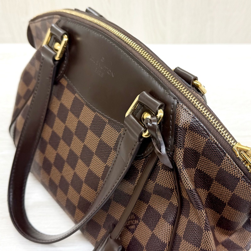 LV咖啡棋盤格Tivoli手提元寶包/N41117-15