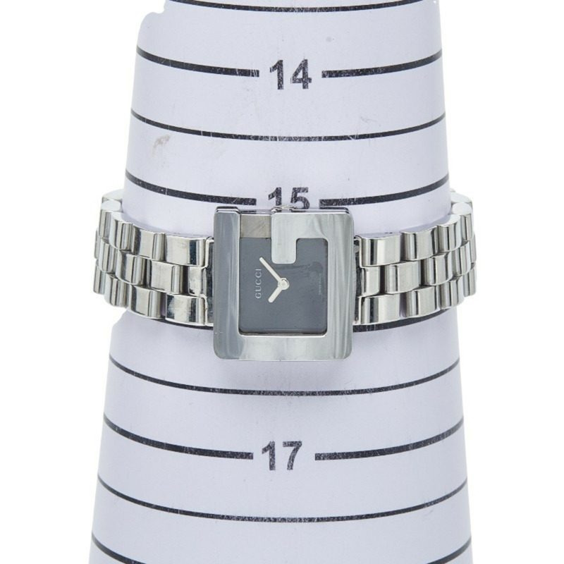 Gucci 3600L 石英腕錶,黑色錶盤,不鏽鋼錶殼,女款-6