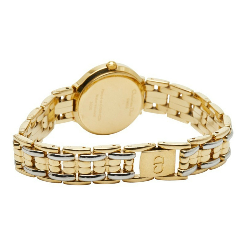 迪奧 3036 石英腕錶 白色錶盤 不鏽鋼鍍層 女士腕錶-3