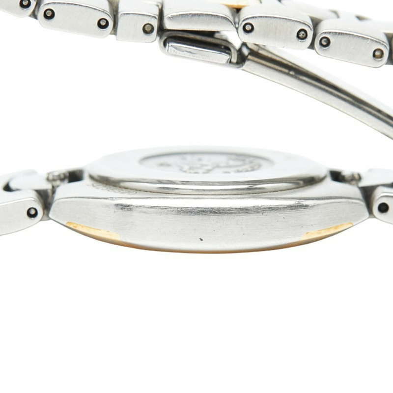 歐米茄海馬系列北極星石英腕錶，灰色錶盤，不鏽鋼錶殼，黃金錶帶，女士款，歐米茄-5