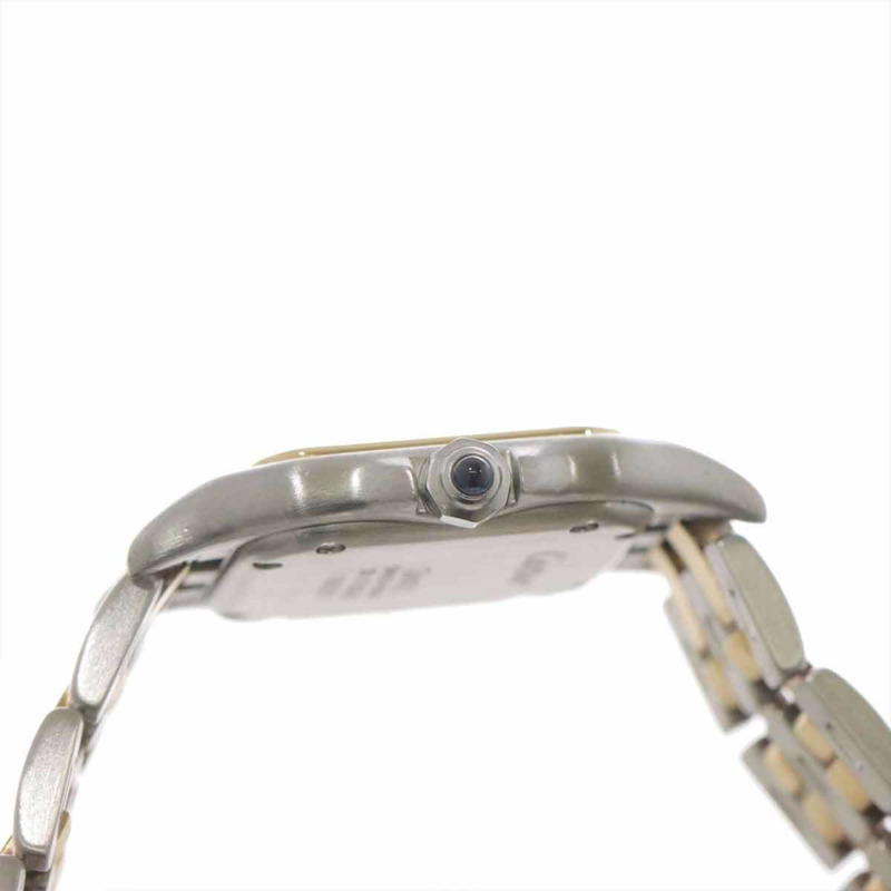 卡地亞 Panthère SM 雙排雙色女士腕錶 84083242 象牙色 18K黃金石英機芯-4