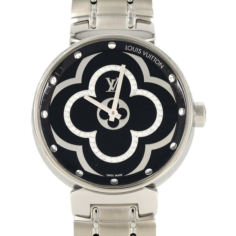 路易威登 Tambour Moon Divine QA020 不鏽鋼石英錶-0