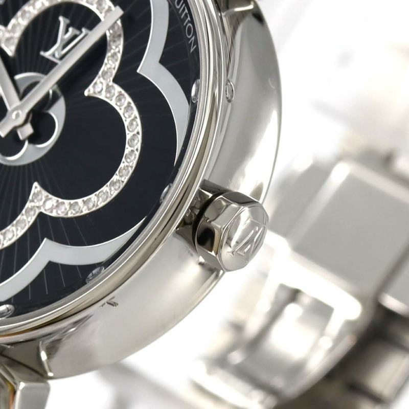 路易威登 Tambour Moon Divine QA020 不鏽鋼石英錶-3