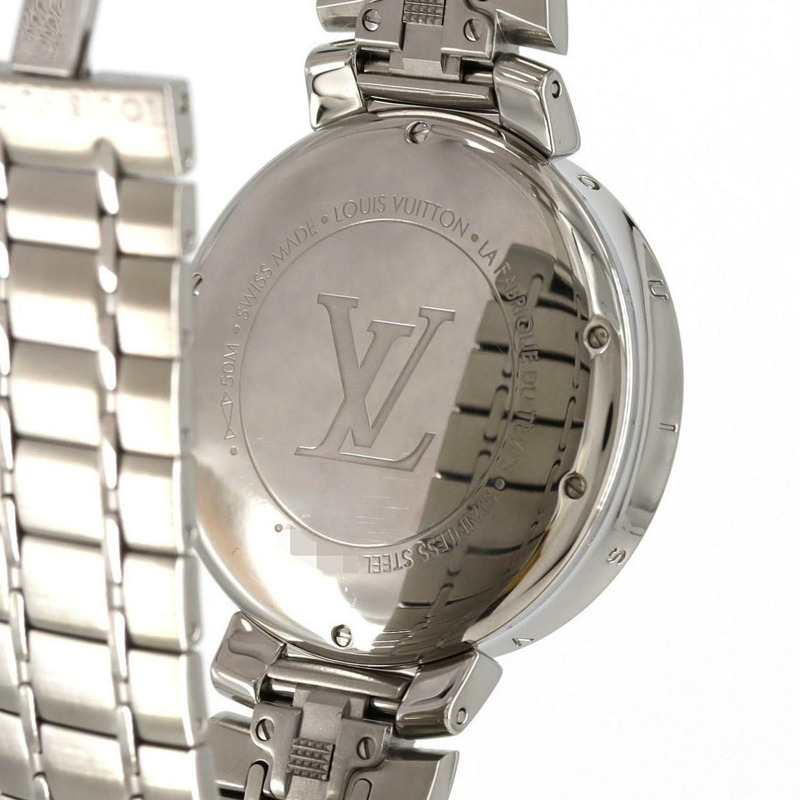 路易威登 Tambour Moon Divine QA020 不鏽鋼石英錶-6