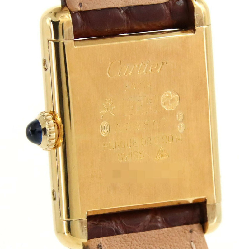 卡地亞 Must Tank SM GP 82975613 手動上鍊腕錶-4