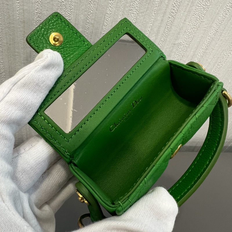 DIOR 翡翠綠鏈條口紅包 唇膏-3