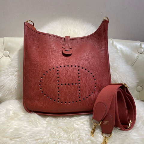 Hermès Evelyne 29 金扣 南瓜橙