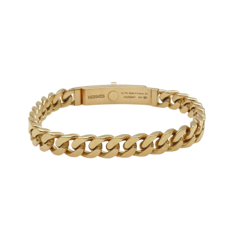 18K玫瑰金 鑽石 Kelly Gourmette 手鍊【HERMES 愛馬仕】-1