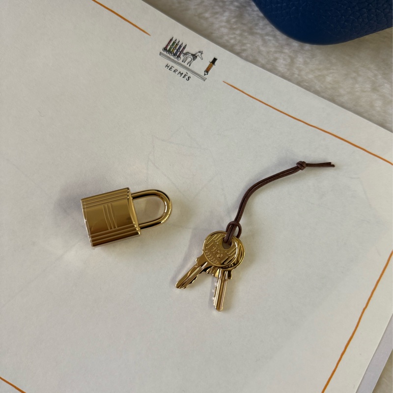 Picotin Lock 18cm PM手提小水桶(淡金釦/扎染藍)-8