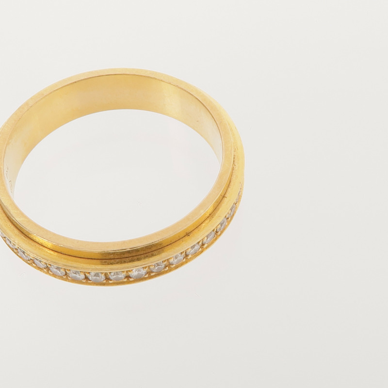 PIAGET 18K黃金Possession鑽石戒指PIAGET#61US#9.5-8