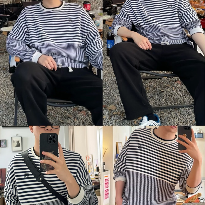 Loewe 藍色條紋上衣-3