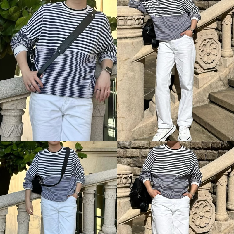 Loewe 藍色條紋上衣-4