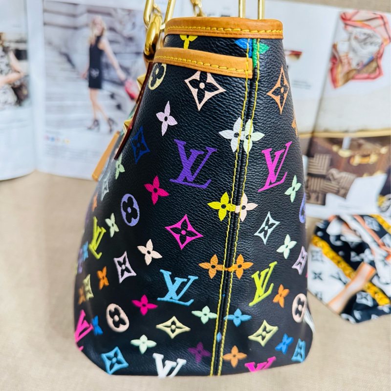 售二手真品 LV M40304 Annie黑彩蝴蝶結單肩包-8