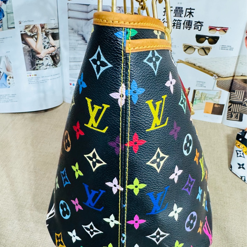 售二手真品 LV M40304 Annie黑彩蝴蝶結單肩包-9