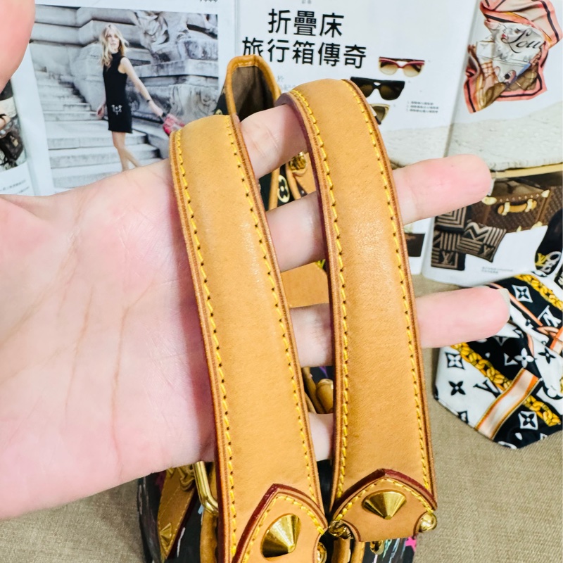 售二手真品 LV M40304 Annie黑彩蝴蝶結單肩包-13