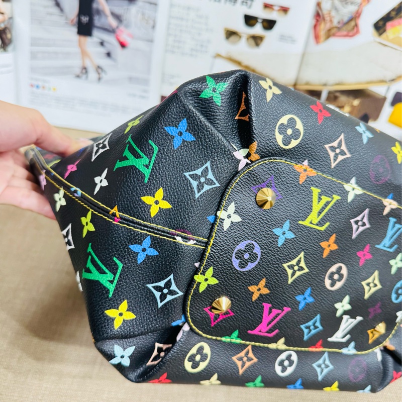 售二手真品 LV M40304 Annie黑彩蝴蝶結單肩包-15