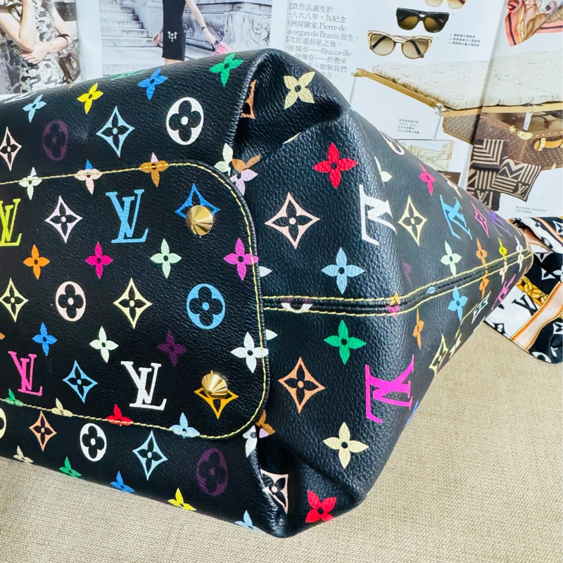 售二手真品 LV M40304 Annie黑彩蝴蝶結單肩包-16