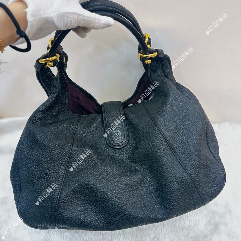 莉亞精品♡ Loewe 鎖頭hobo肩背包 二手美包-3