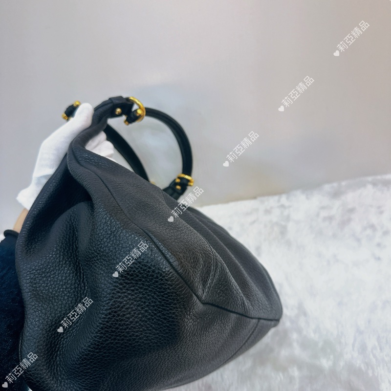 莉亞精品♡ Loewe 鎖頭hobo肩背包 二手美包-10