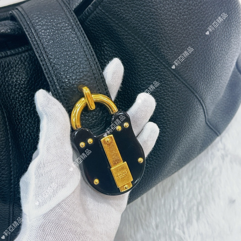 莉亞精品♡ Loewe 鎖頭hobo肩背包 二手美包-12