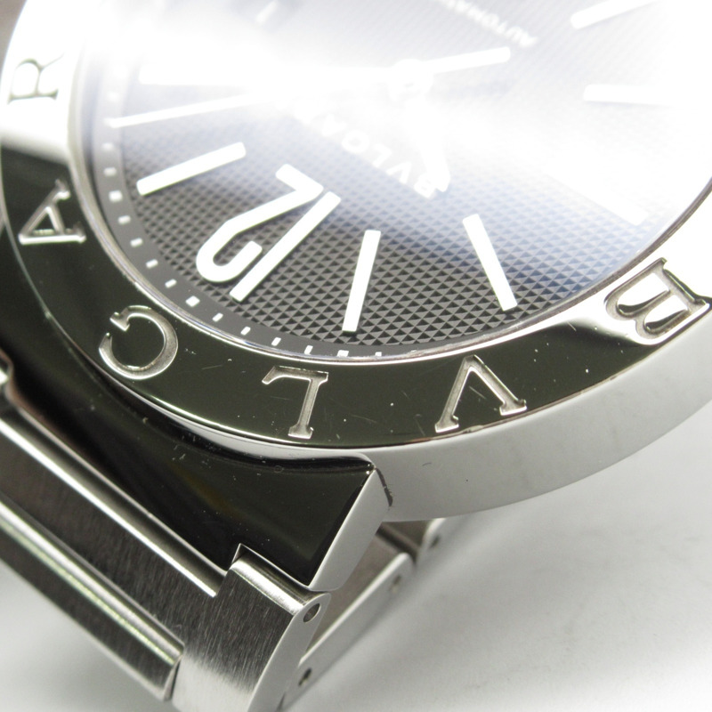 寶格麗男士不鏽鋼腕錶,黑色,BB42BSSD 自動機械錶-13