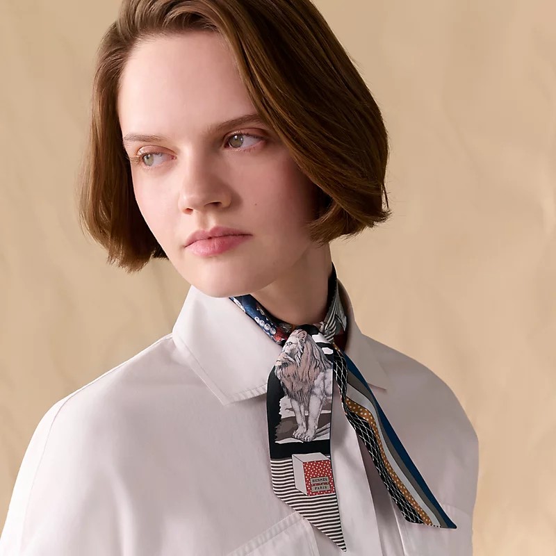 Hermes twilly 愛馬仕絲巾 全新-2