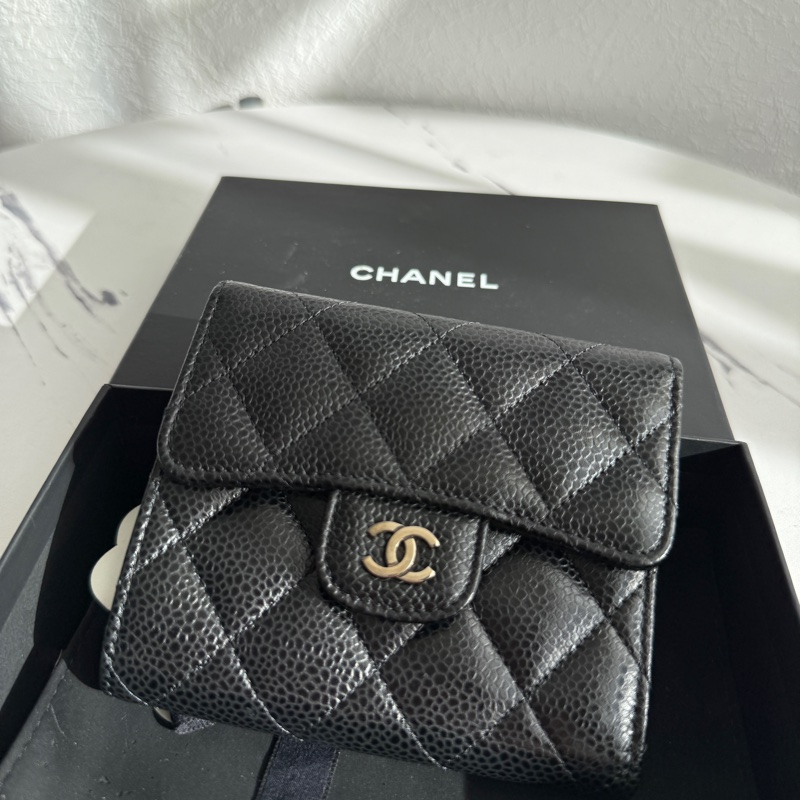 Chanel 三折荔枝短夾 都沒用-0