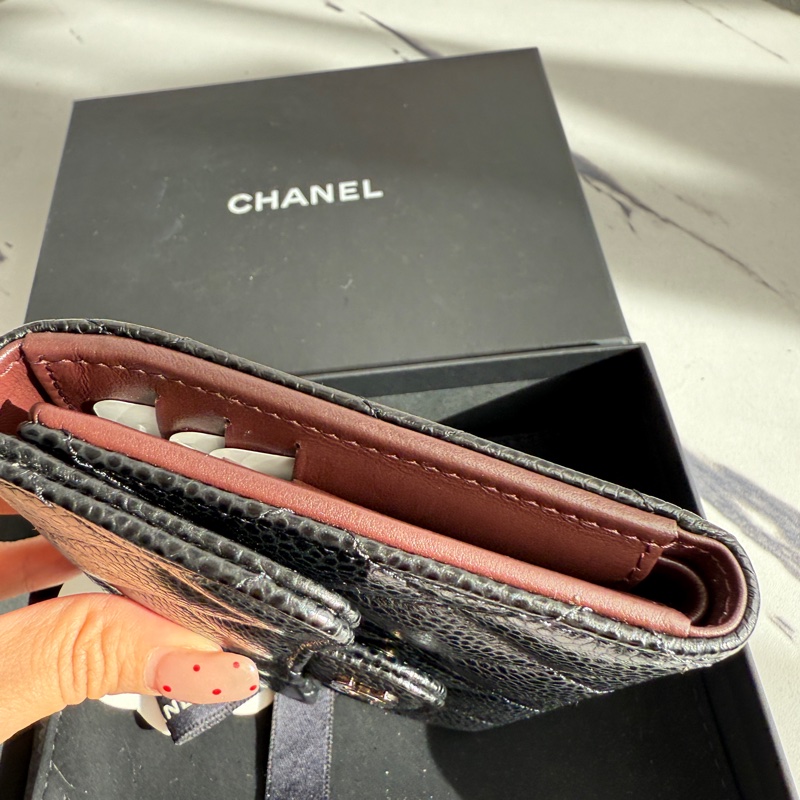 Chanel 三折荔枝短夾 都沒用-2