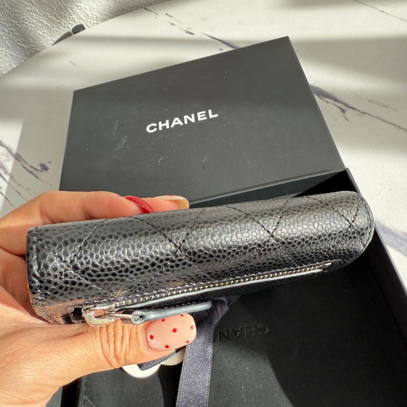 Chanel 三折荔枝短夾 都沒用-4