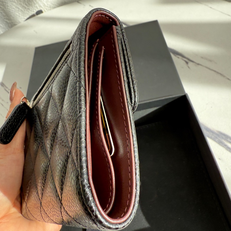 Chanel 三折荔枝短夾 都沒用-5