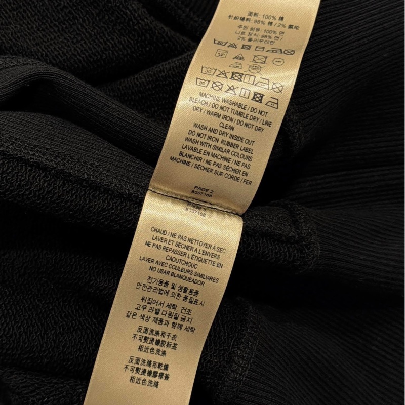 Burberry 男款黑色圓領立體徽章毛圈衞衣（男女都可穿）-9