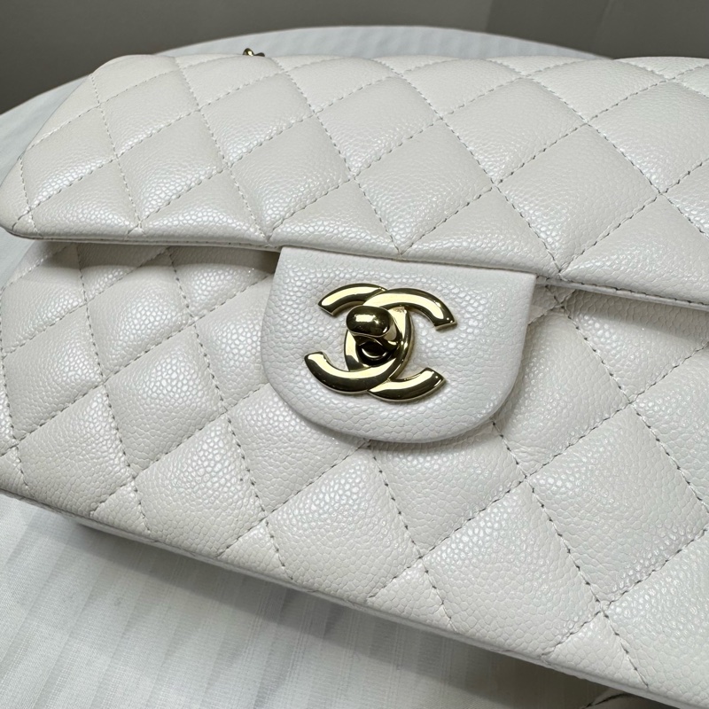 Chanel香奈兒白金CF小號牛皮晶片款24年购入-2