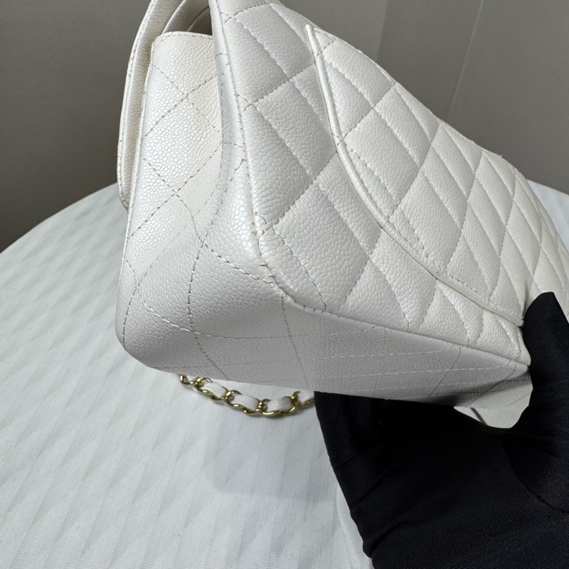 Chanel香奈兒白金CF小號牛皮晶片款24年购入-8