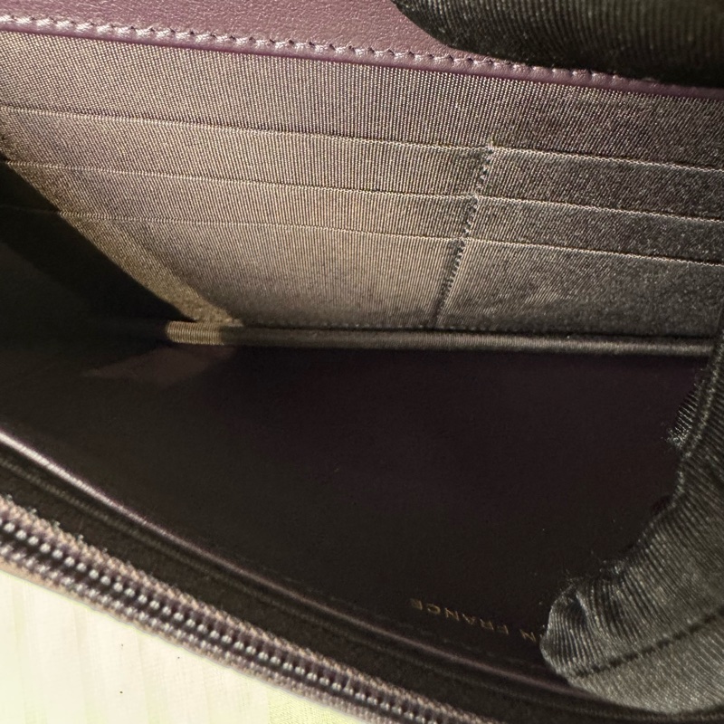 Chanel  leboy 荔枝牛皮大WOC 紫色💜金扣-11