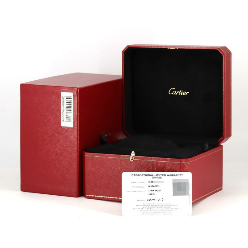 卡地亞 Tank Must LM WSTA0052 不鏽鋼石英錶-7