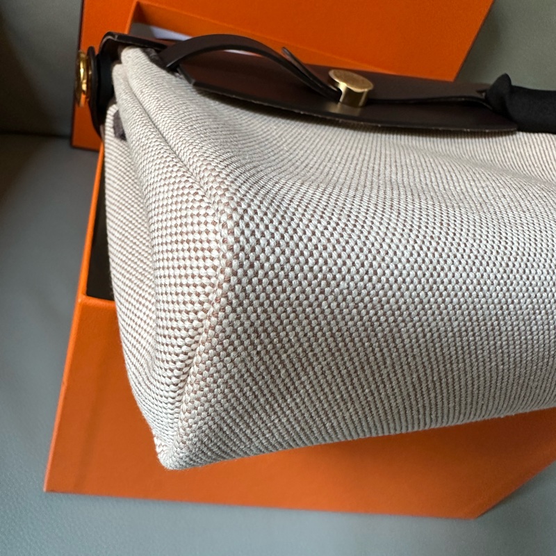 📍99新9月票K刻 愛馬仕mini herbag 烏木色 金扣K刻-3