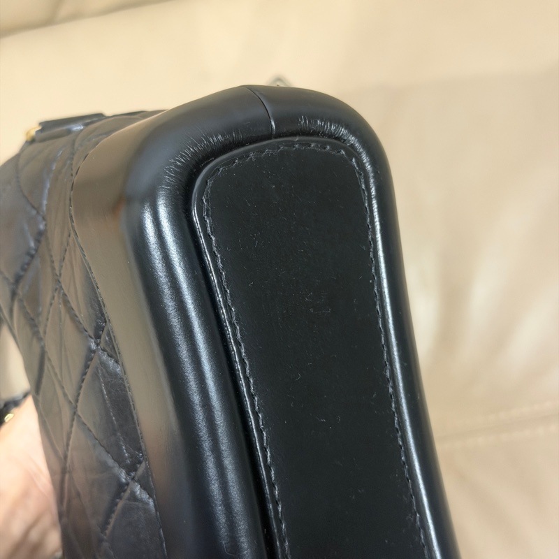 99新全配🈶保卡❤️ 香奈兒 #黑金 #流浪包 #小號 #garbrielle-11