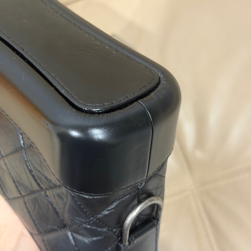 99新全配🈶保卡❤️ 香奈兒 #黑金 #流浪包 #小號 #garbrielle-13