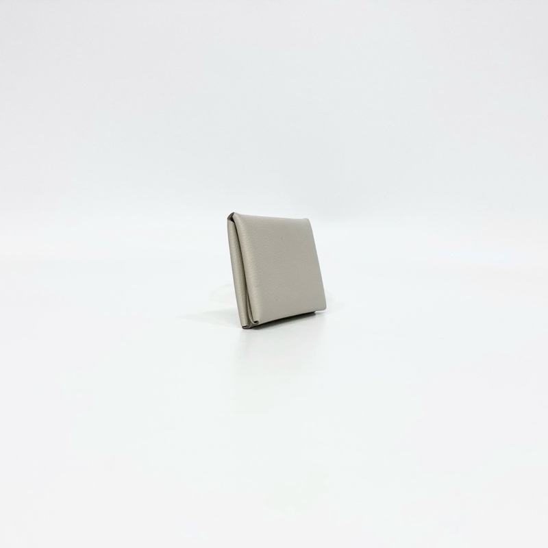 HERMES I2 Nata 奶油白calvi duo卡包-2