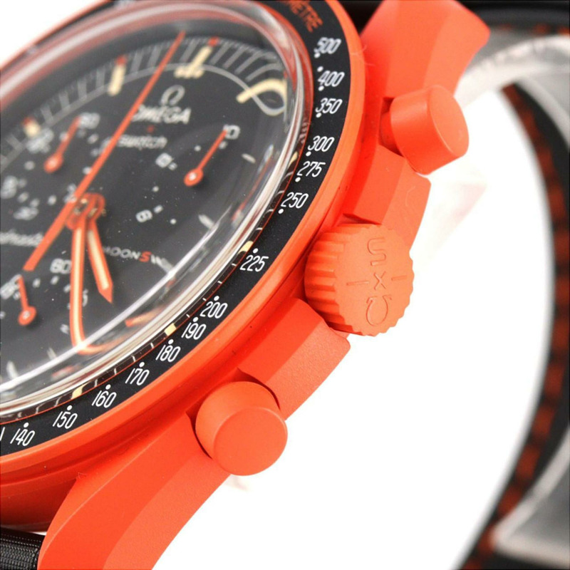 Swatch x Omega 地球使命 LAVA SO33O100 生物陶瓷石英腕錶-2