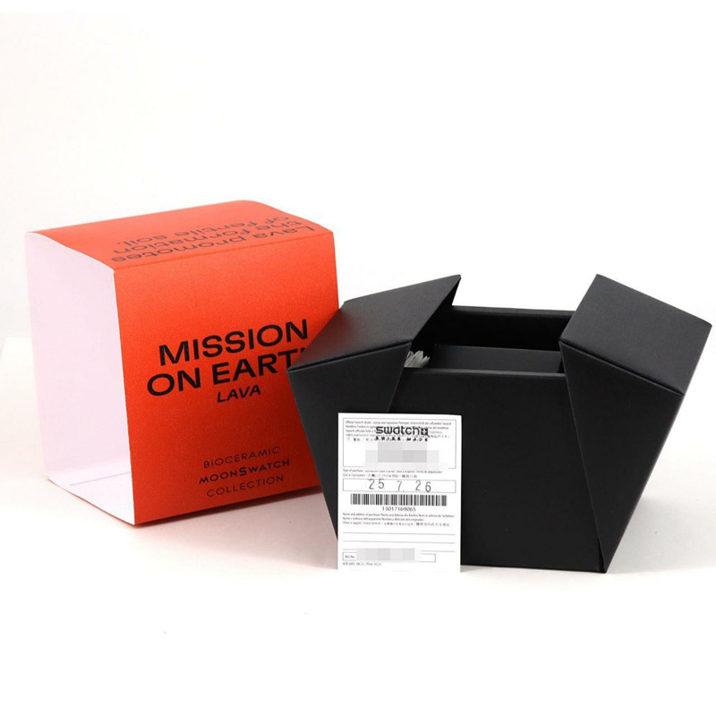 Swatch x Omega 地球使命 LAVA SO33O100 生物陶瓷石英腕錶-8