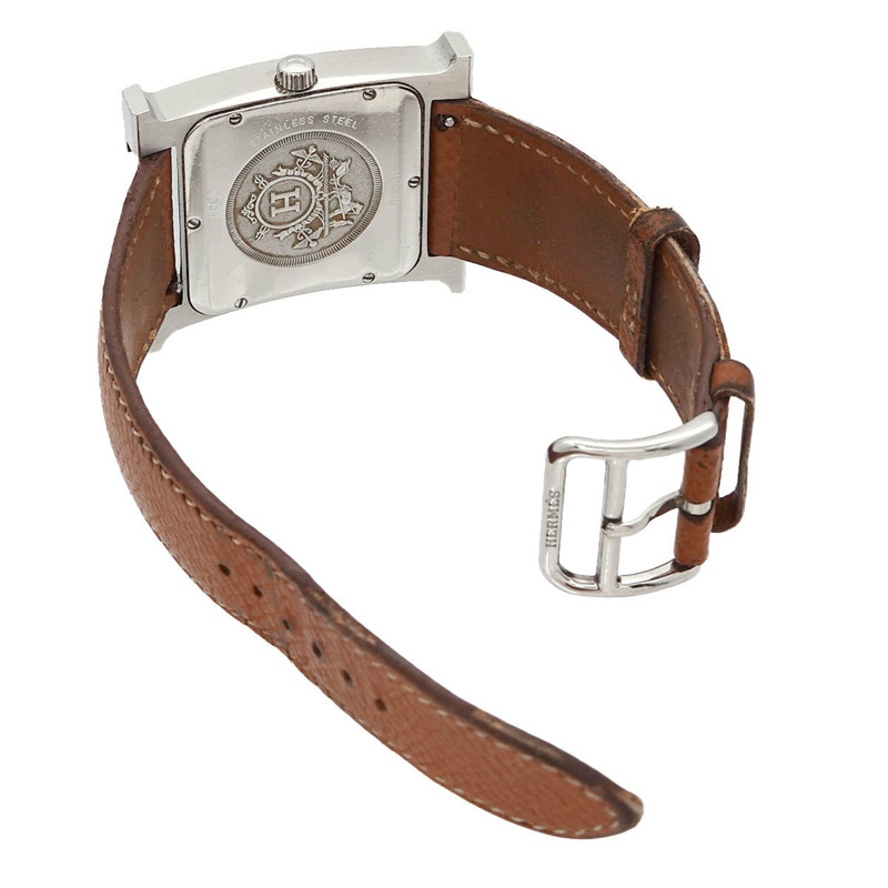 愛馬仕 H 系列腕錶 HH1 810 男士日期顯示白色石英錶-4