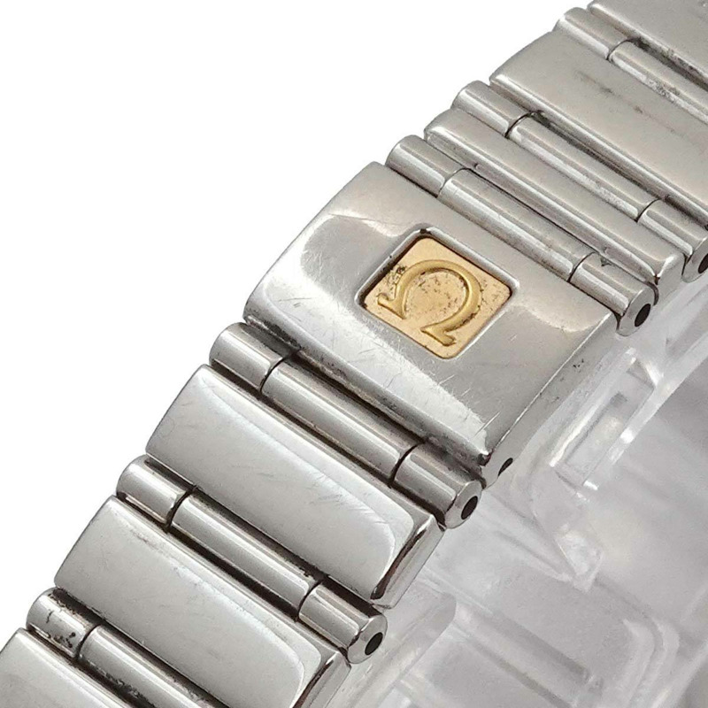 歐米茄星座系列迷你京都限量版鑲鑽錶圈女士腕錶 白色錶殼 石英錶-6