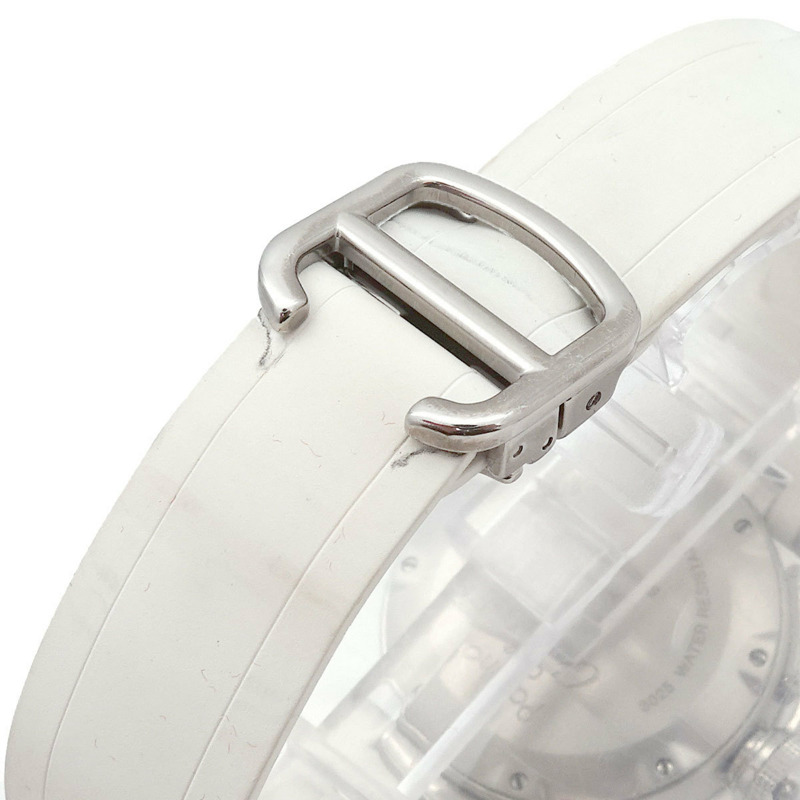 卡地亞 Pasha Seatimer W3140002 女士白色日期石英腕錶-6