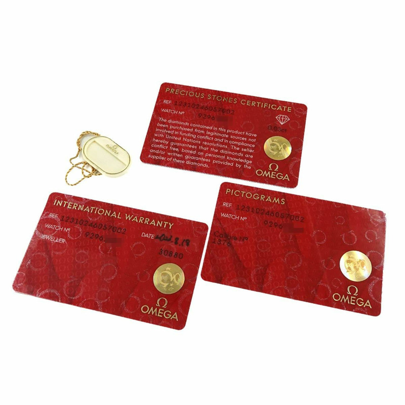 歐米茄 Constellation Plume 123 10 24 60 57 002 女士腕錶 粉紅錶殼 12P 鑽石石英錶-1