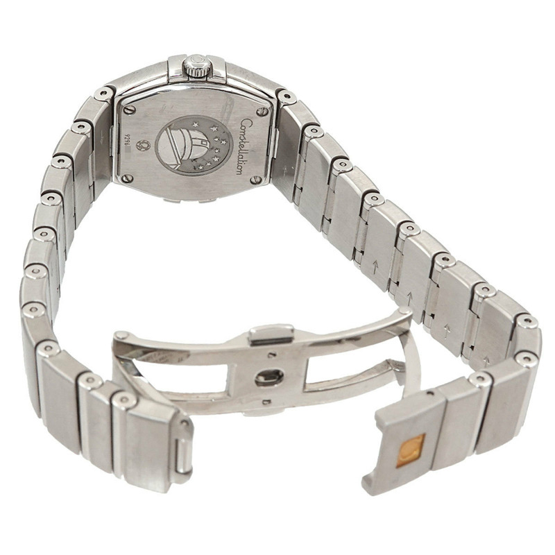 歐米茄 Constellation Plume 123 10 24 60 57 002 女士腕錶 粉紅錶殼 12P 鑽石石英錶-4