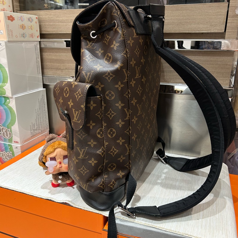 Lv backpack CHRISTOPHER MM M43735 Monogram Macassar-3