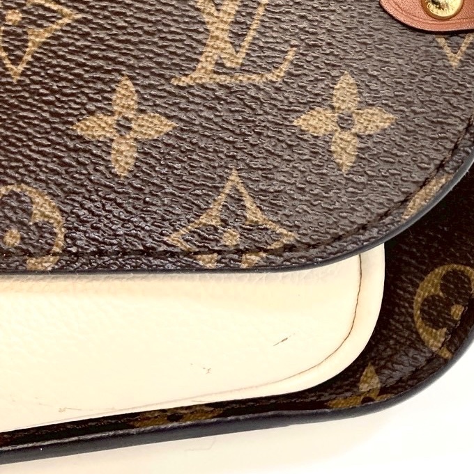 LV原花拚奶油白大鎖頭Vaugirard手提斜背包M44354-9