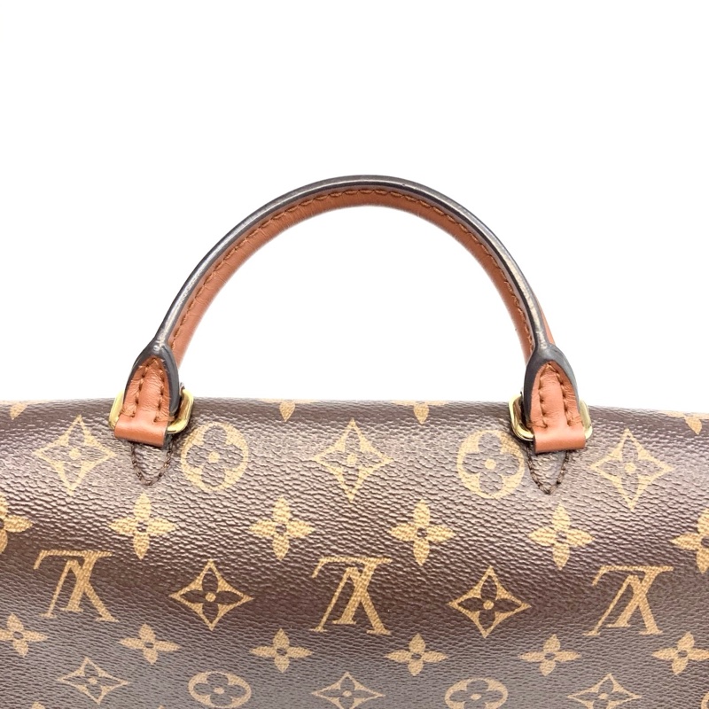 LV原花拚奶油白大鎖頭Vaugirard手提斜背包M44354-13